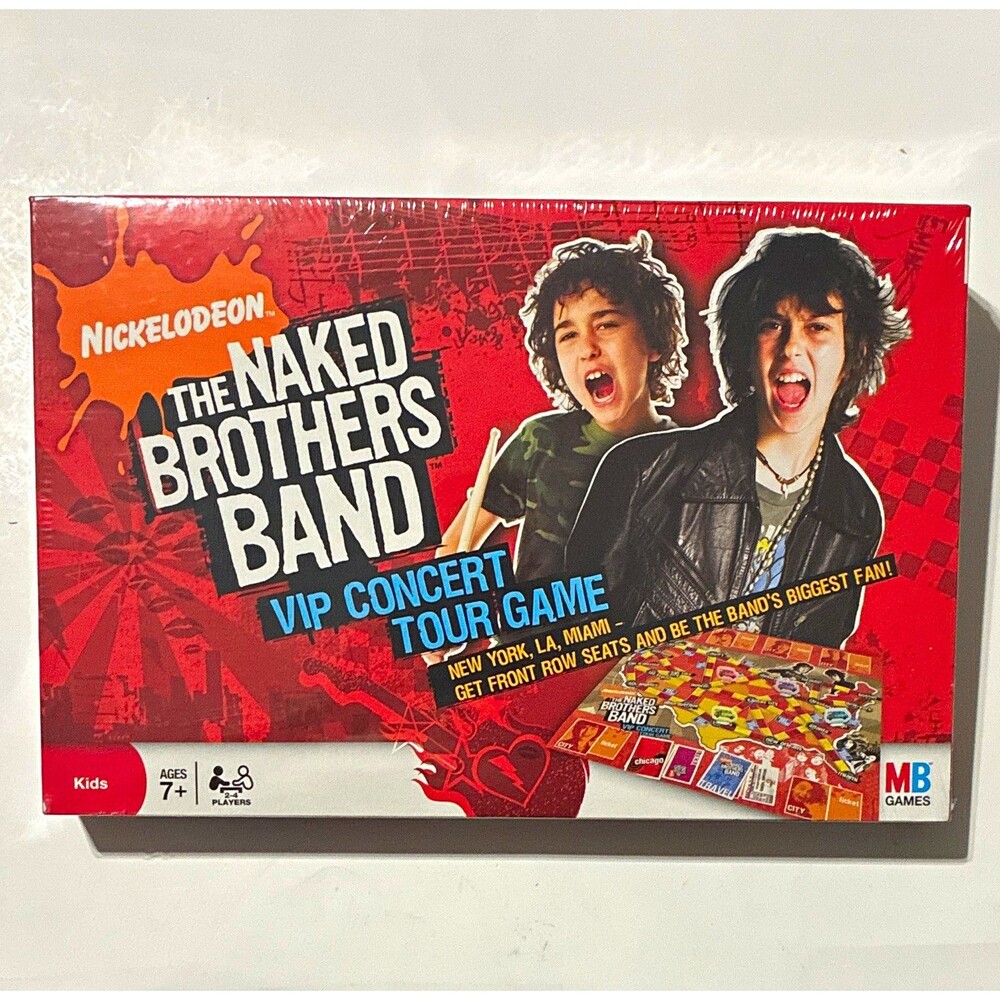 2008 Naked Brothers Band VIP Concert Tour Board Game Nickelodeon New Sealed